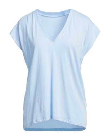 Frame Woman T-shirt Light Blue Size M Supima Cotton