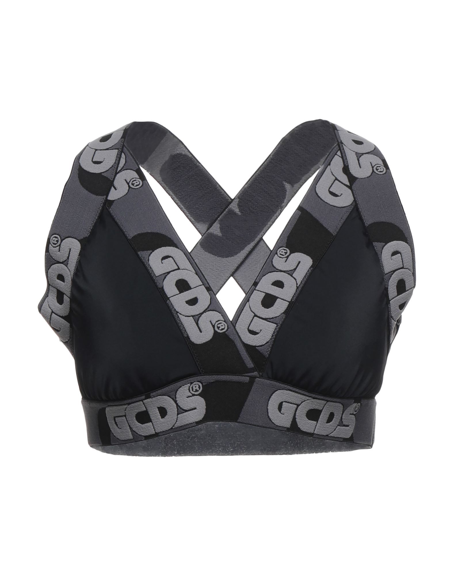 《セール開催中》GCDS レディース ブラジャー グレー I ナイロン 80% / ポリウレタン 20% / 指定外繊維（その他伸縮性繊維）