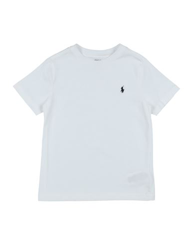 Shop Polo Ralph Lauren Cotton Jersey Crewneck Tee Toddler Boy T-shirt White Size 4 Cotton