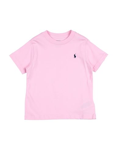 Polo Ralph Lauren Babies'  Cotton Jersey Crewneck Tee Toddler Boy T-shirt Pink Size 5 Cotton