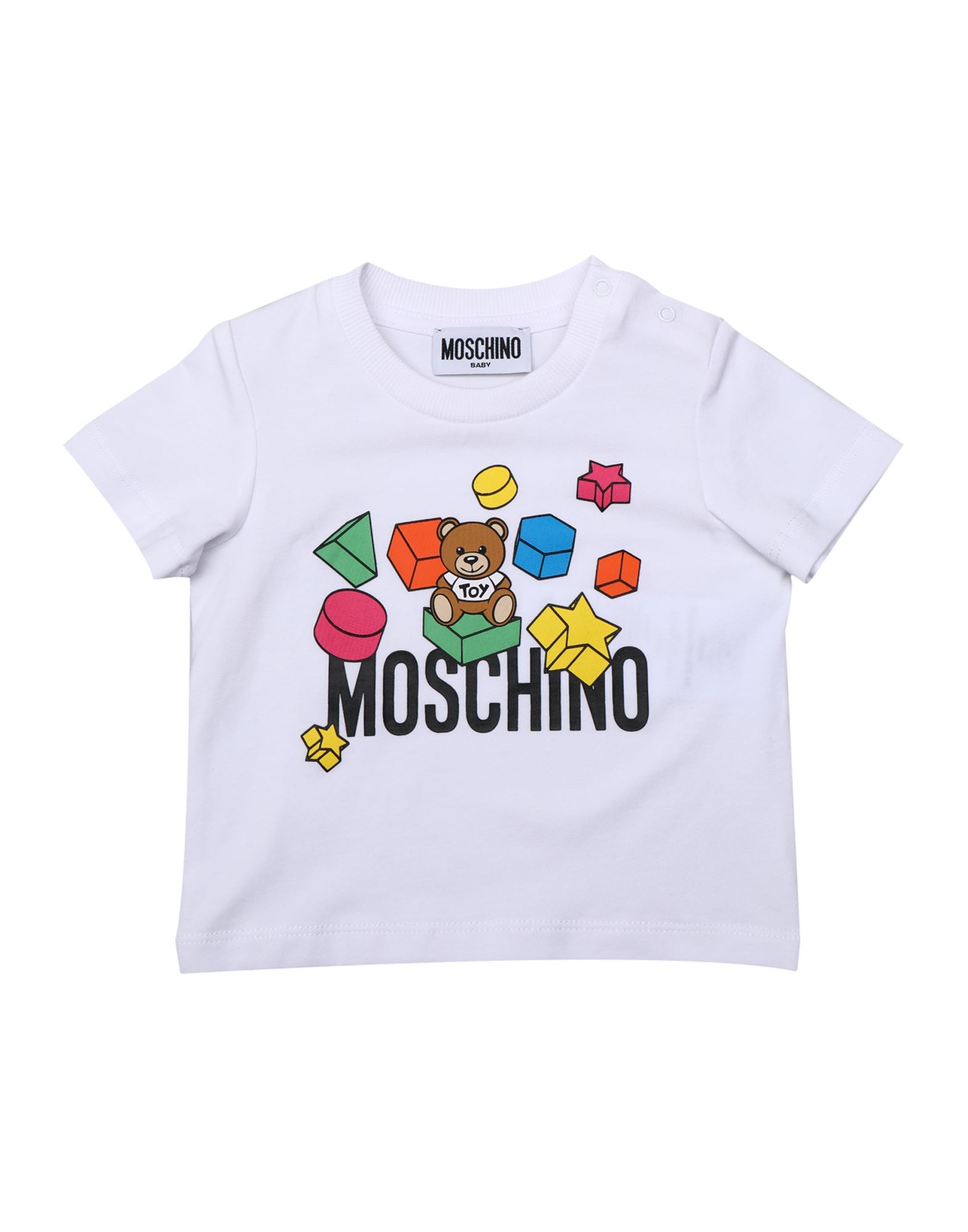 Moschino Baby Babies' T-shirts In White