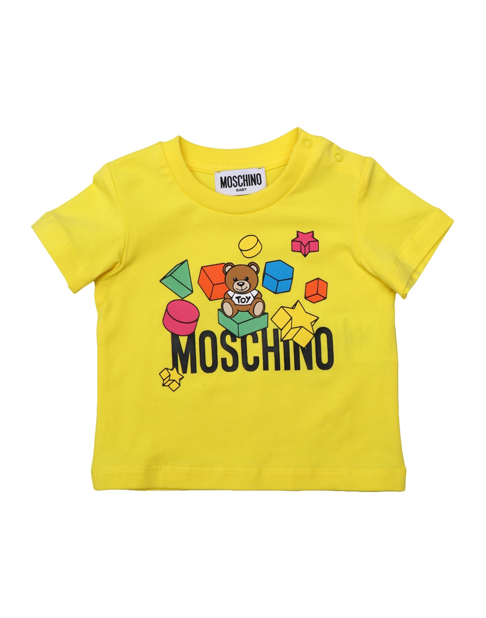 Moschino Baby T-shirts In Yellow
