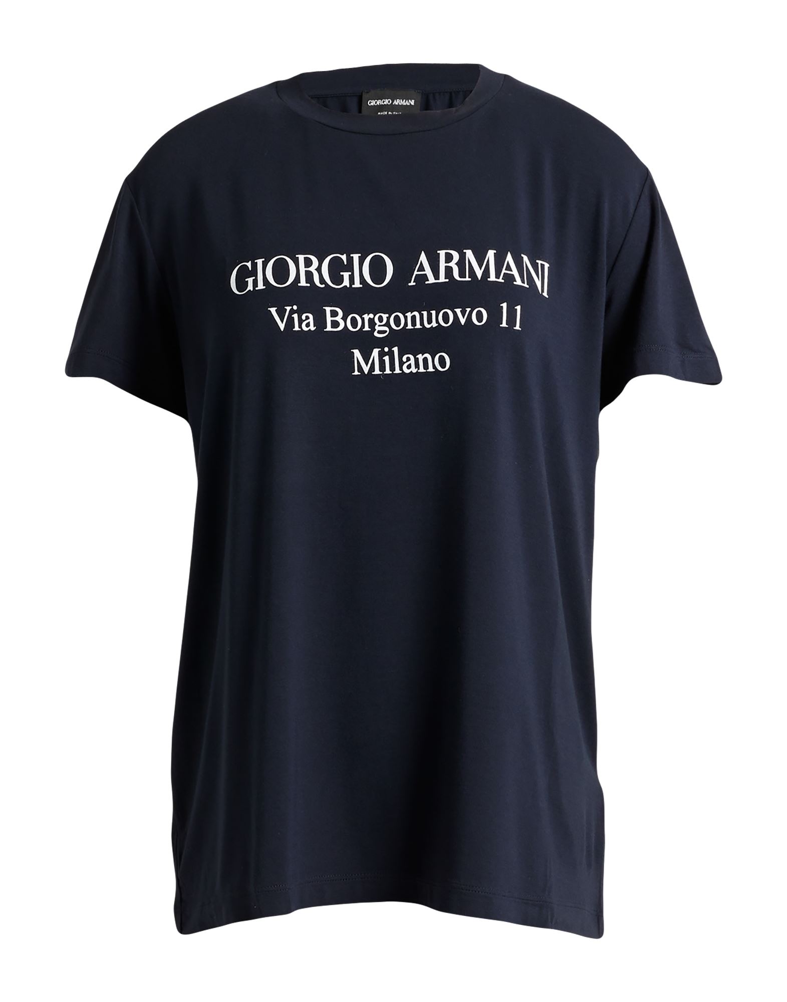 Giorgio Armani T-shirts In Navy Blue