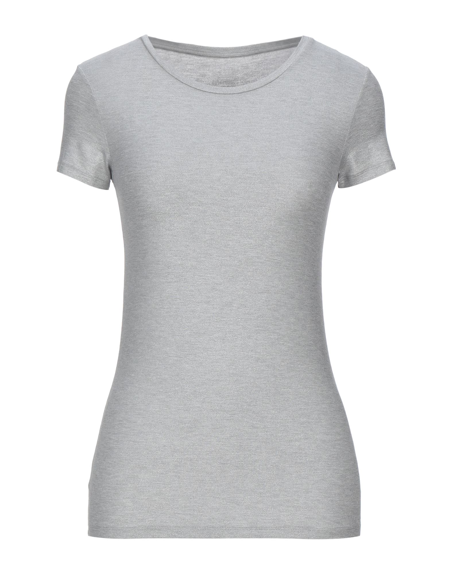 Majestic T-shirts In Silver