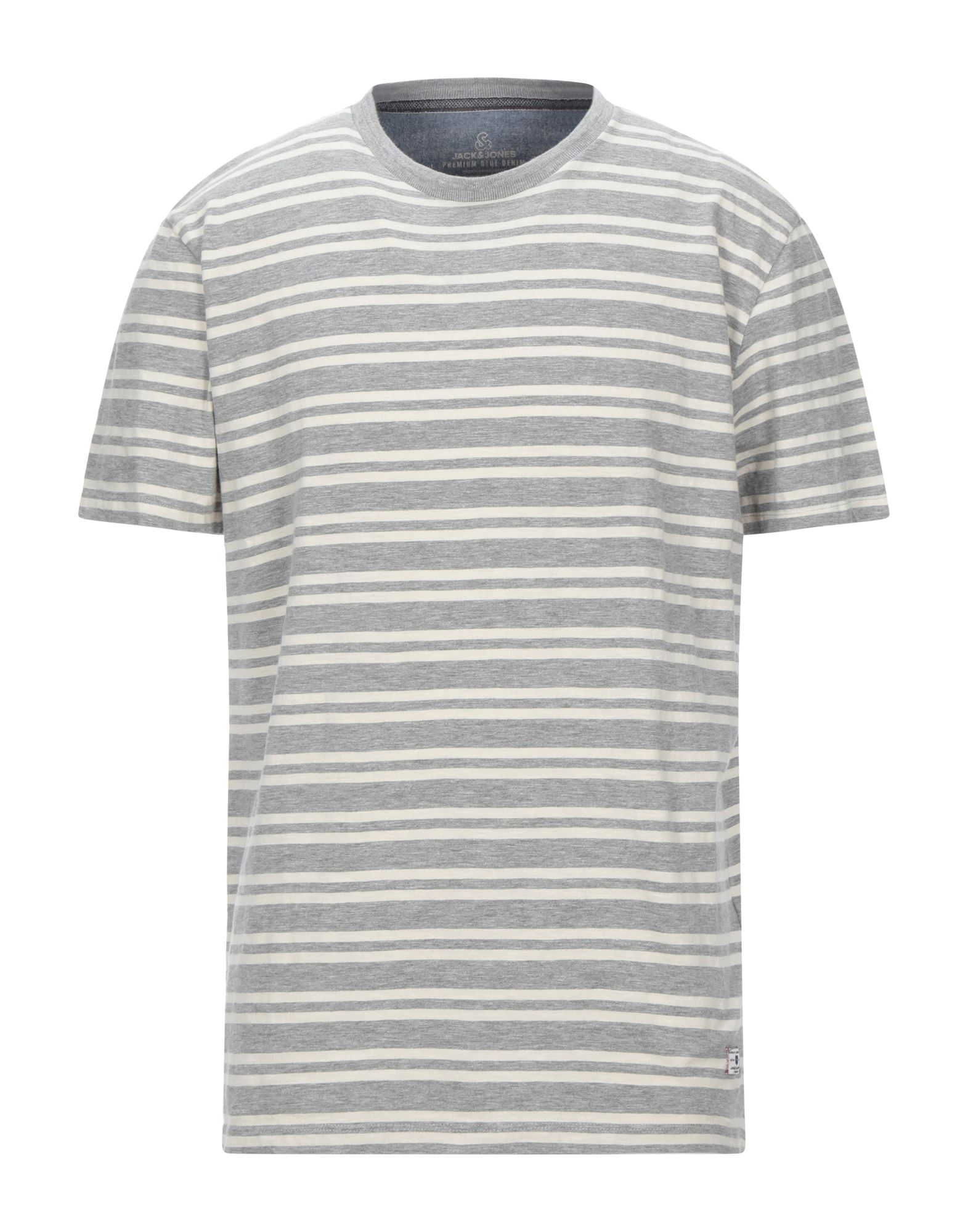 《セール開催中》JACK & JONES メンズ T シャツ グレー XL コットン 93% / レーヨン 7%