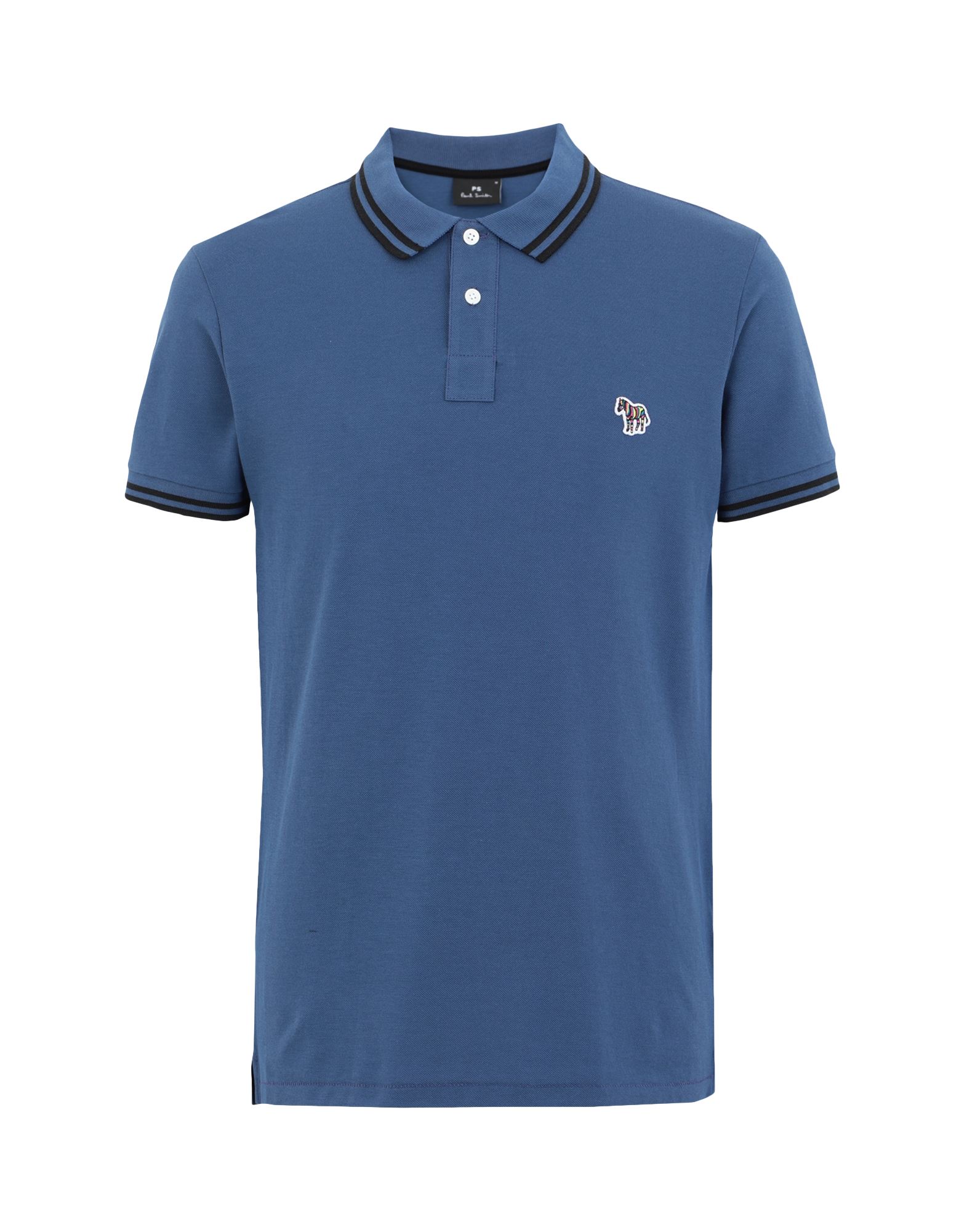 Ps By Paul Smith Polo Shirts In Blue