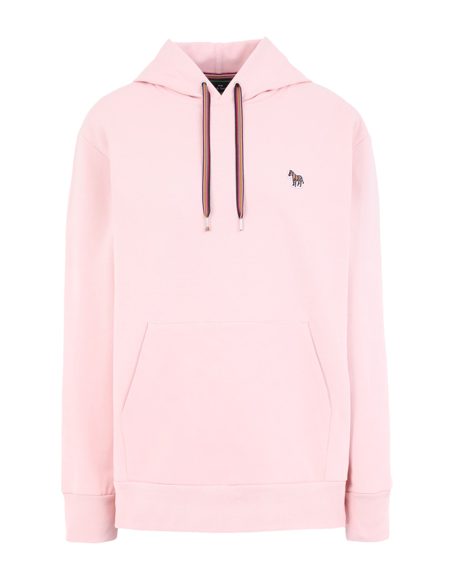 Ps By Paul Smith Zebra embroidered Organic Cotton Hoodie In Pink