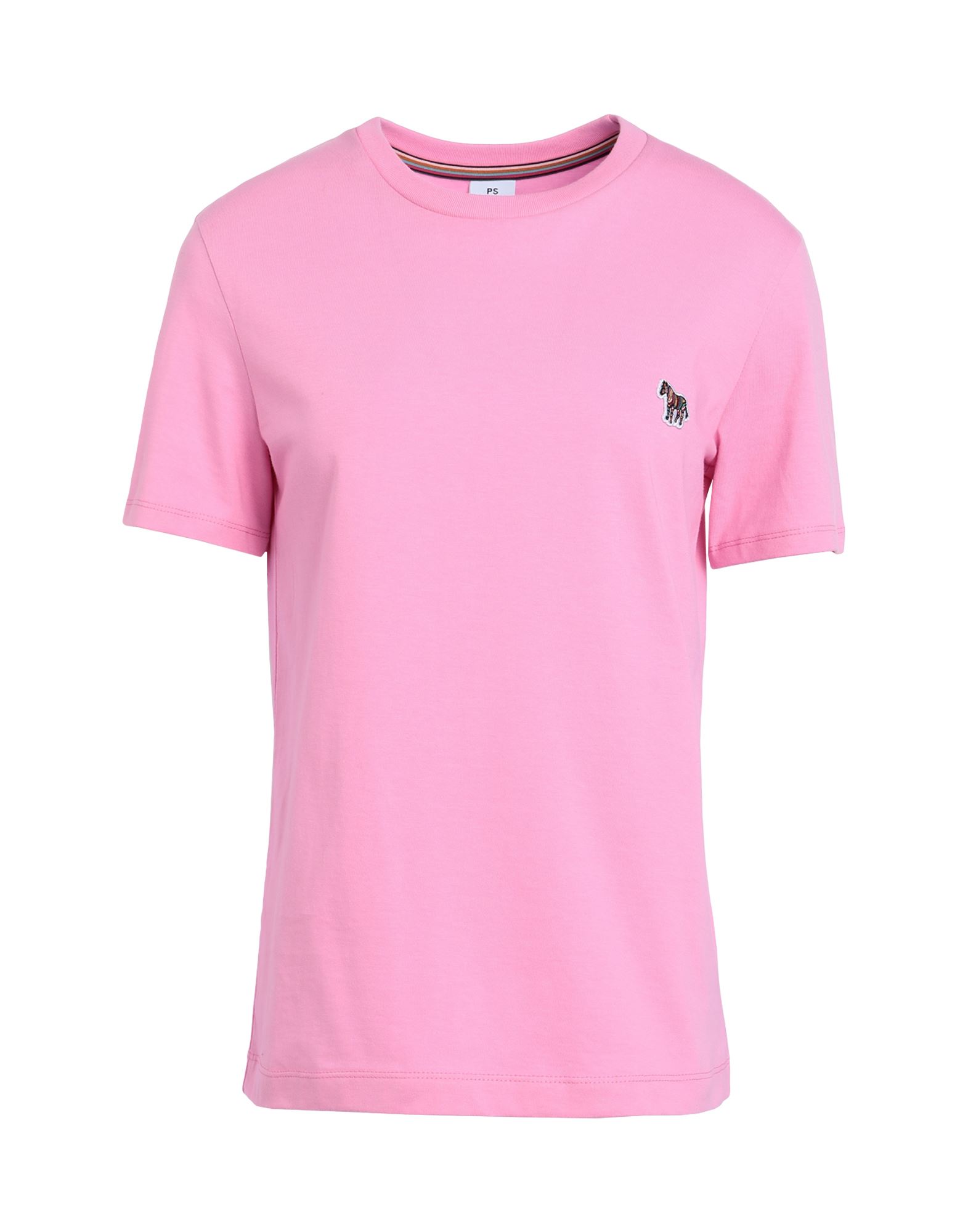 Shop Ps By Paul Smith Ps Paul Smith Womens Zebra T-shirt Woman T-shirt Pink Size S Organic Cotton