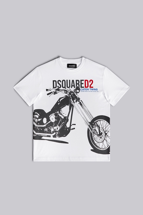 Dsquared2 Kids Short Sleeve T-shirt In White