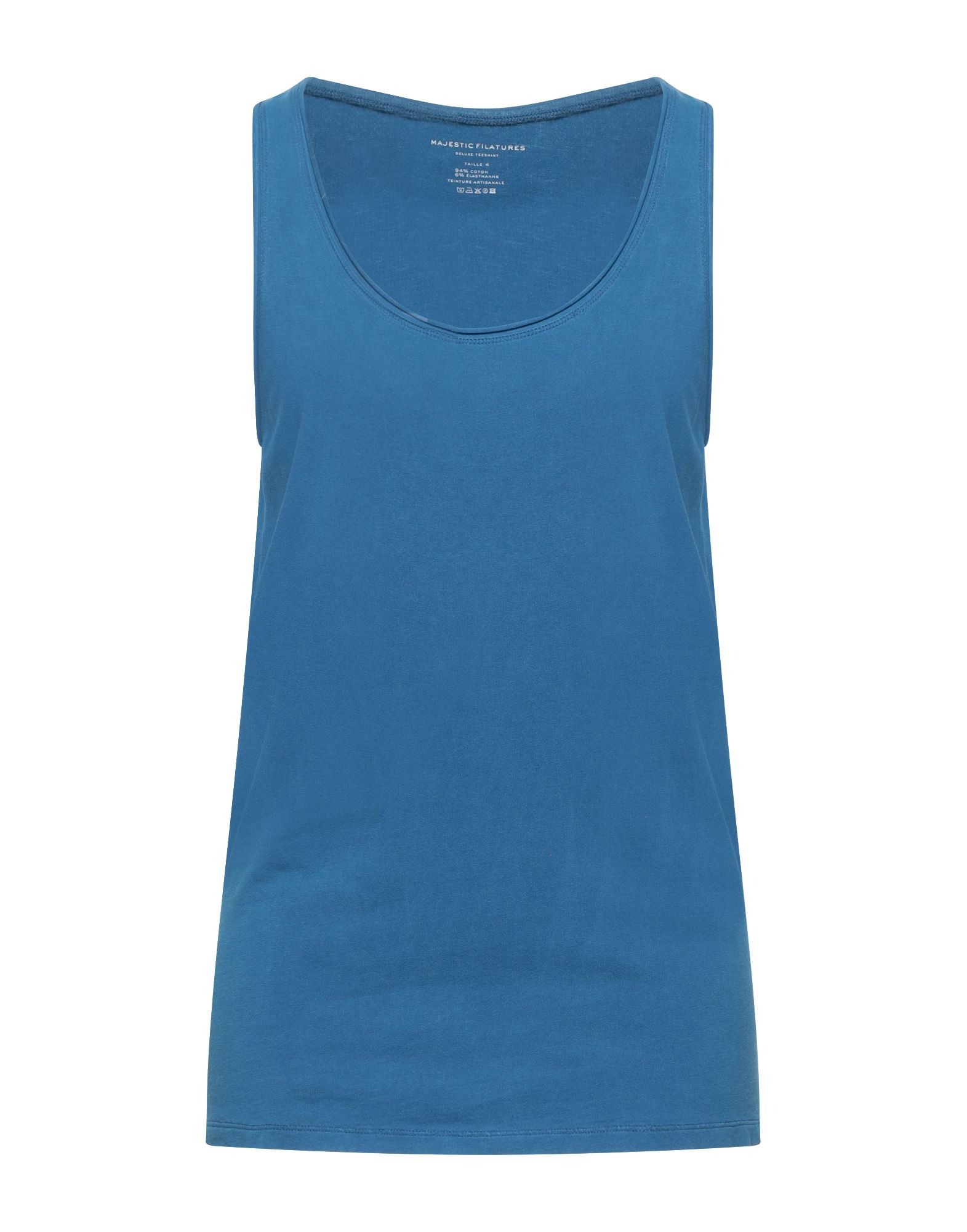 Majestic Tank Tops In Blue