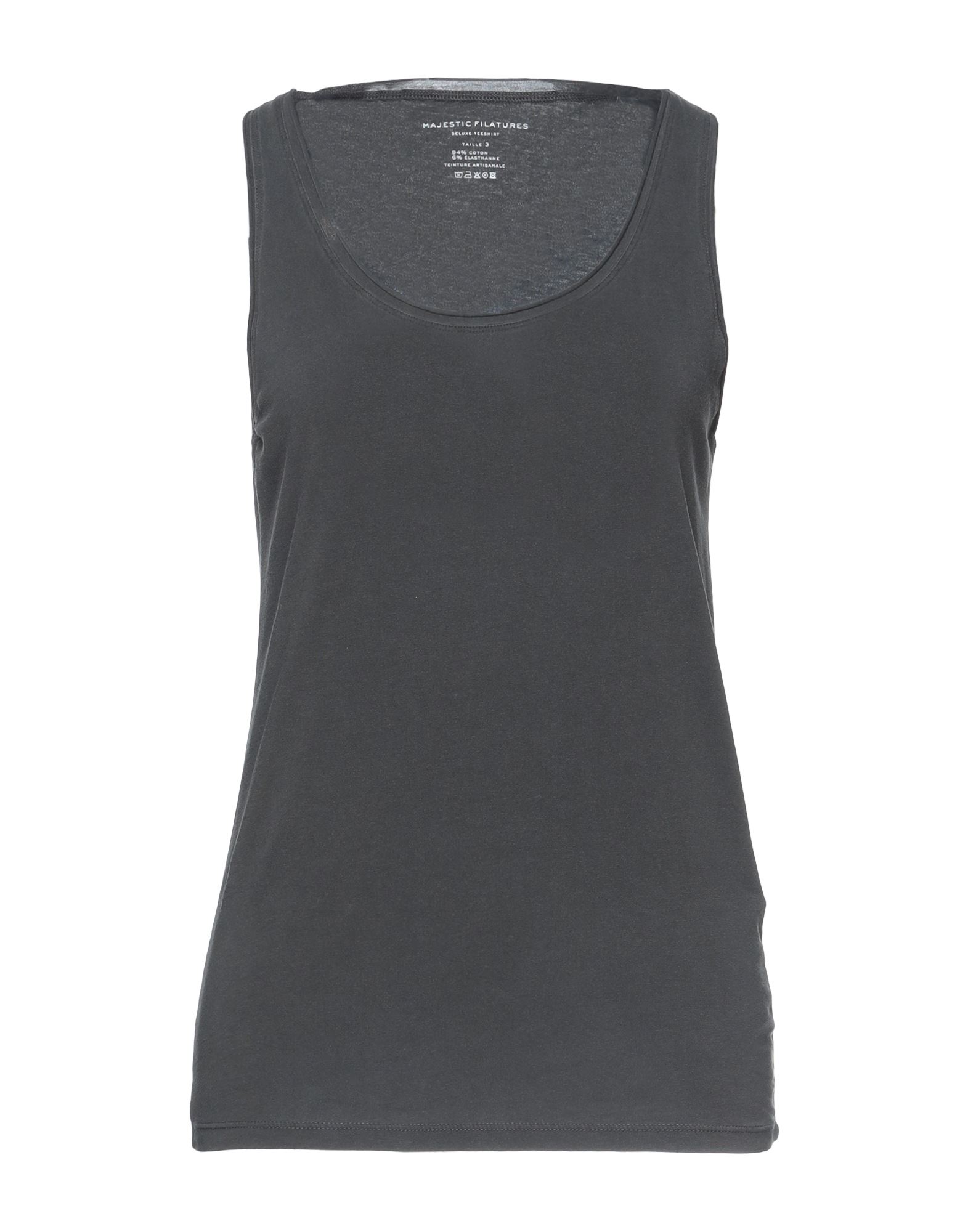 Majestic Tank Tops In Steel Grey