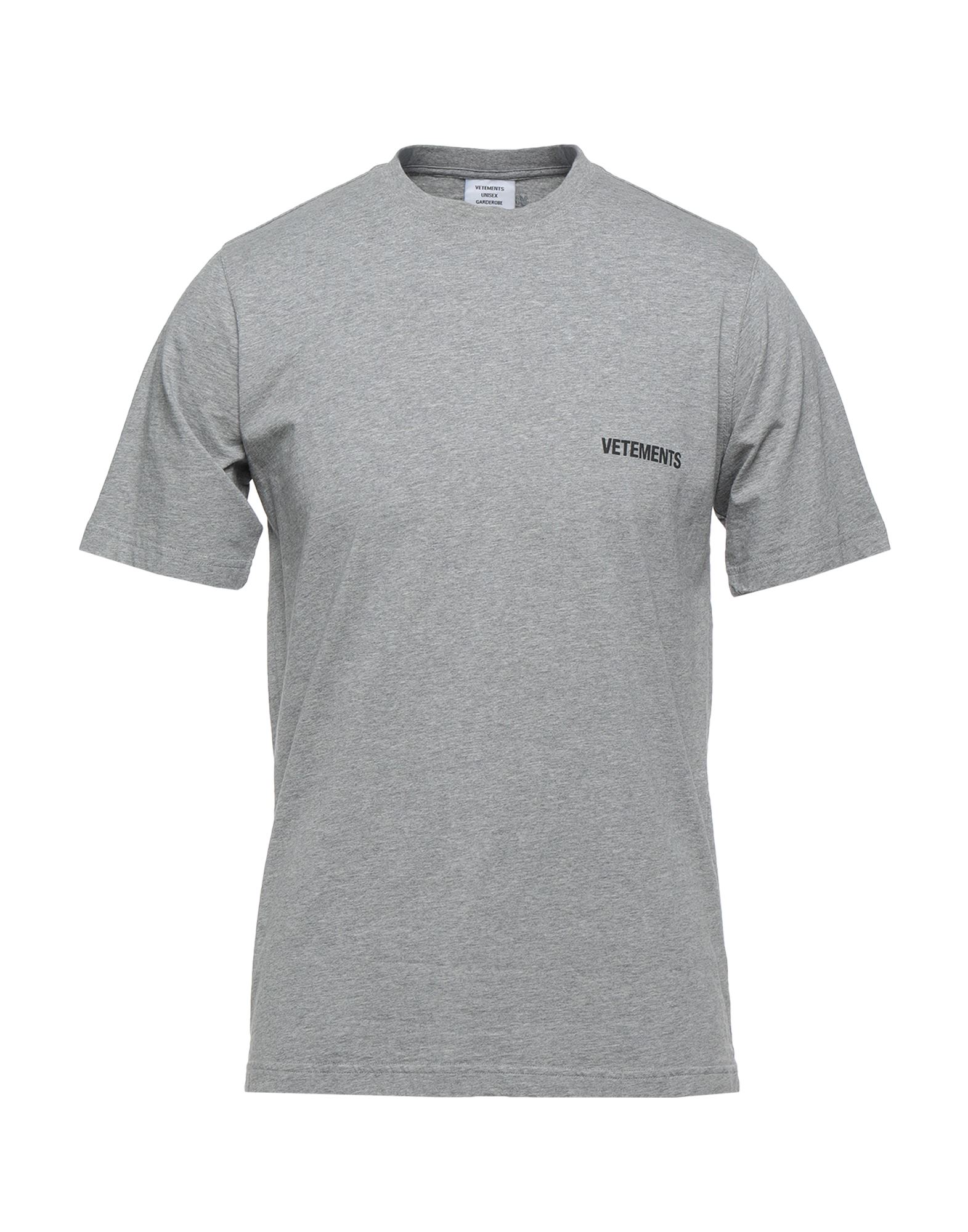 Vetements T-shirts In Light Grey