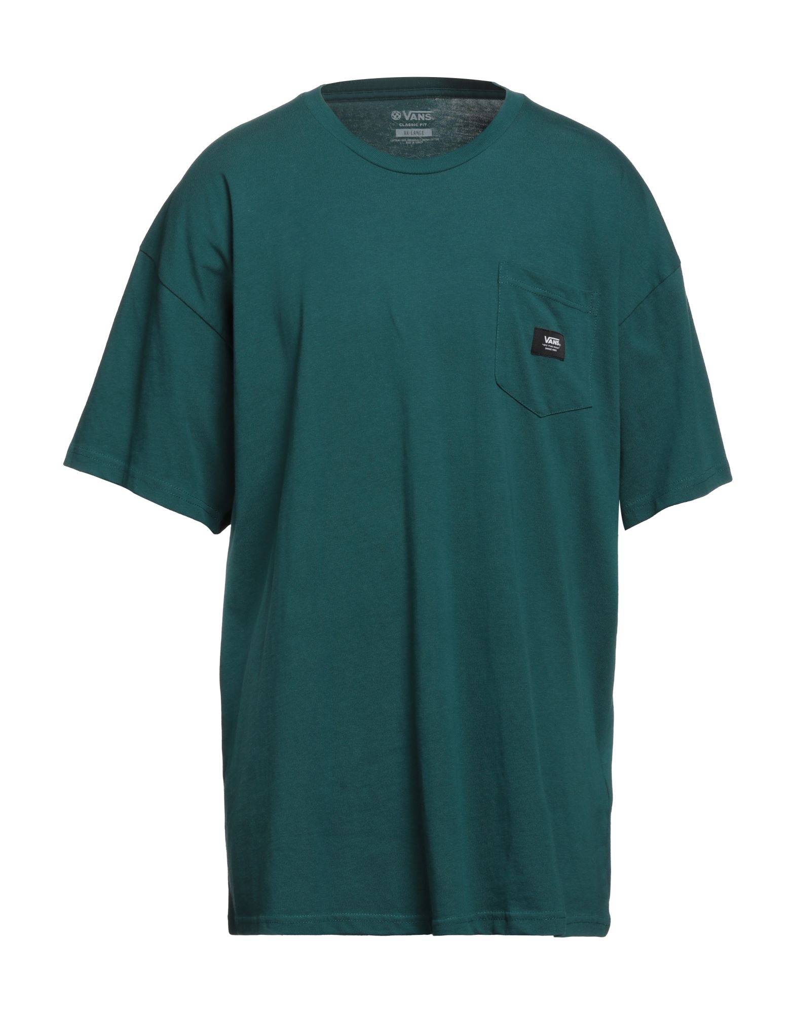 Vans Mn Woven Patch Pocket M Man T-shirt Deep Jade Size Xl Cotton In Green