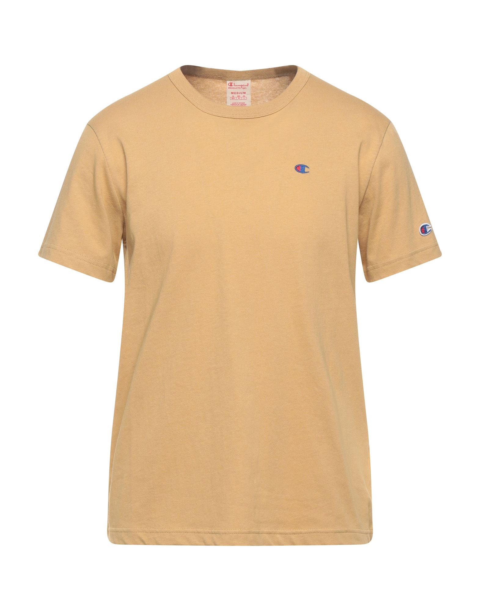 CHAMPION CHAMPION MAN T-SHIRT SAND SIZE S COTTON