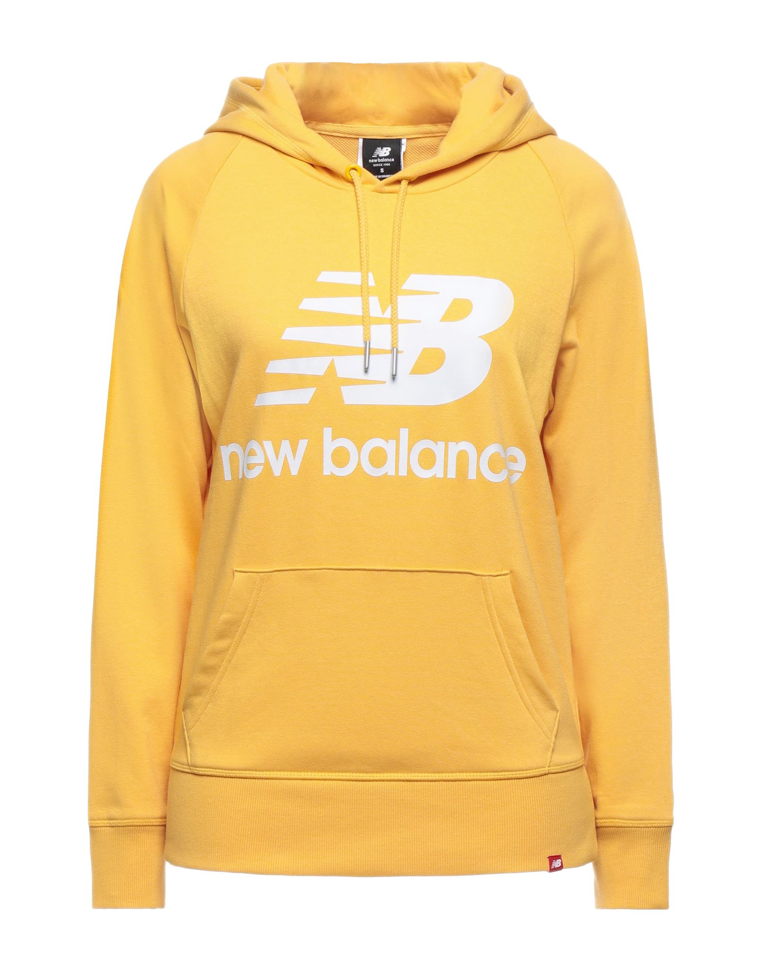 《セール開催中》NEW BALANCE レディース スウェットシャツ イエロー XS コットン 60% / ポリエステル 40% / ポリウレタン