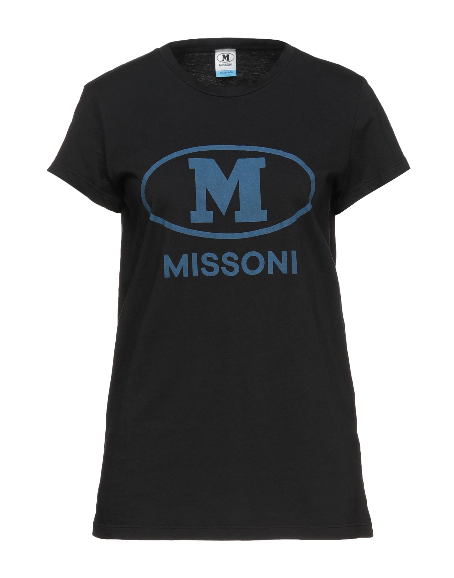 Shop M Missoni Woman T-shirt Black Size M Cotton