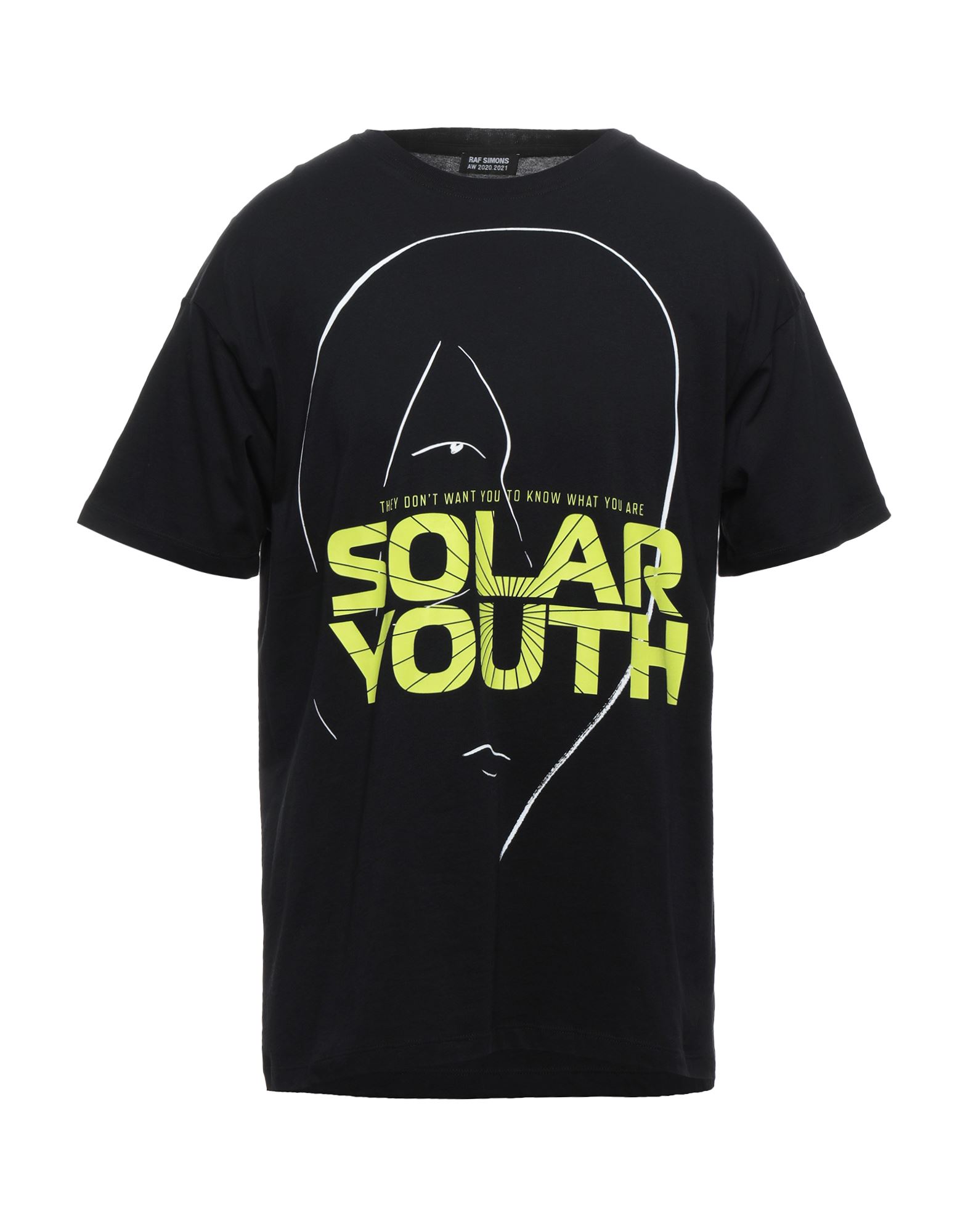 Raf Simons Solar Youth Cotton T-shirt In Black