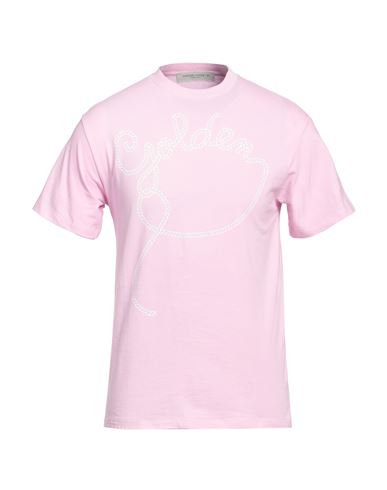 Golden Goose Man T-shirt Pink Size S Cotton