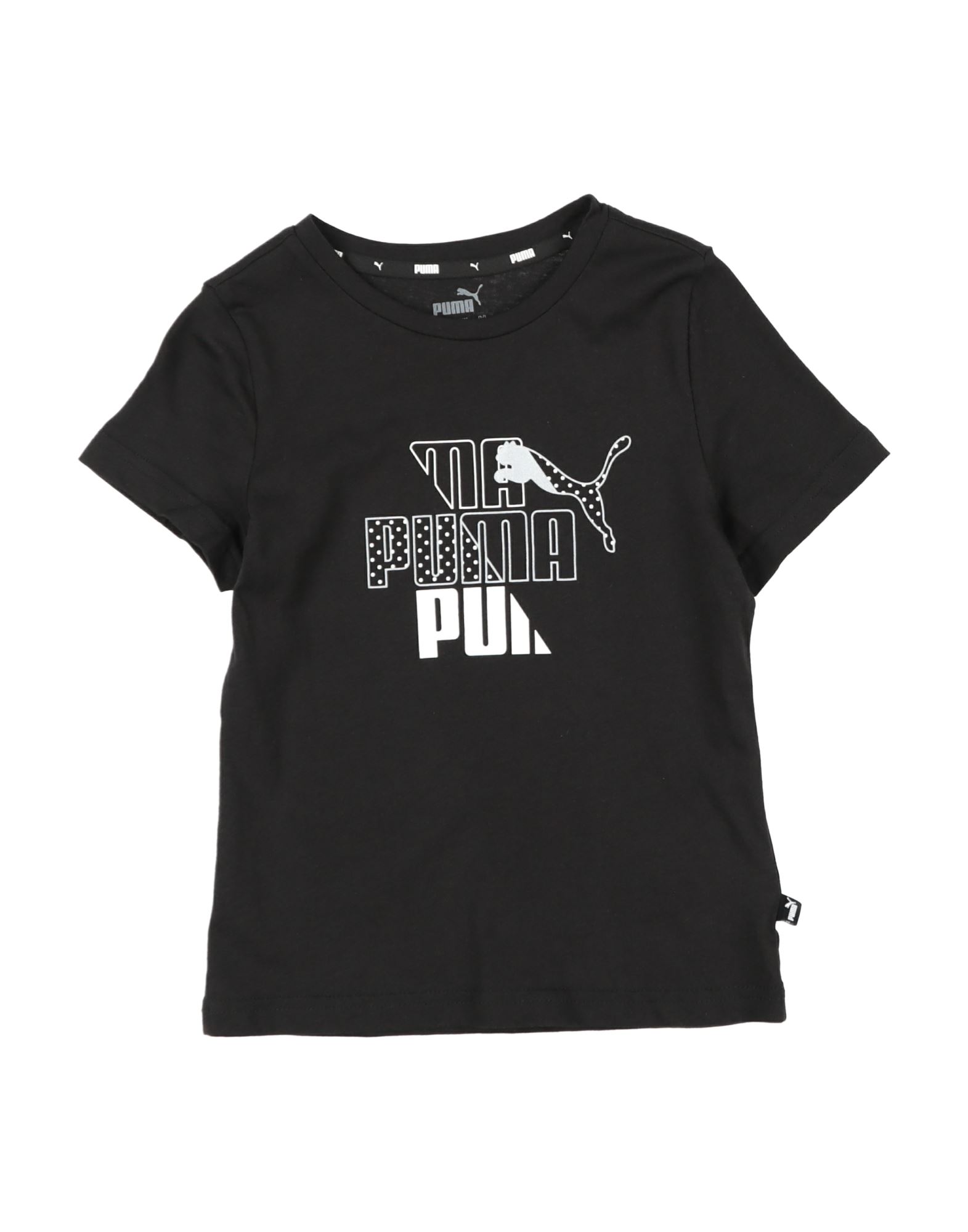 Puma Kids' T-shirts In Black