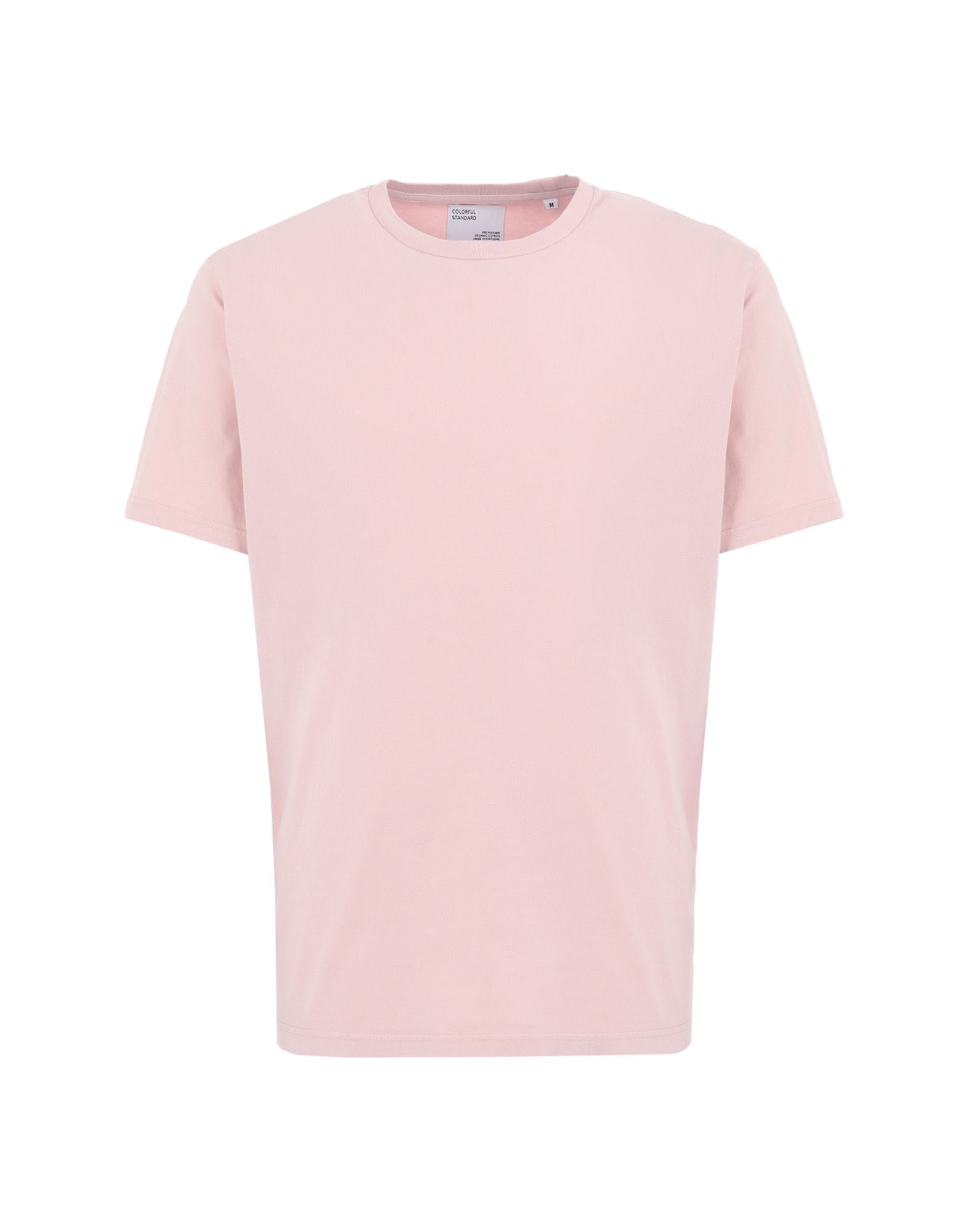 Shop Colorful Standard Man T-shirt Pink Size S Organic Cotton