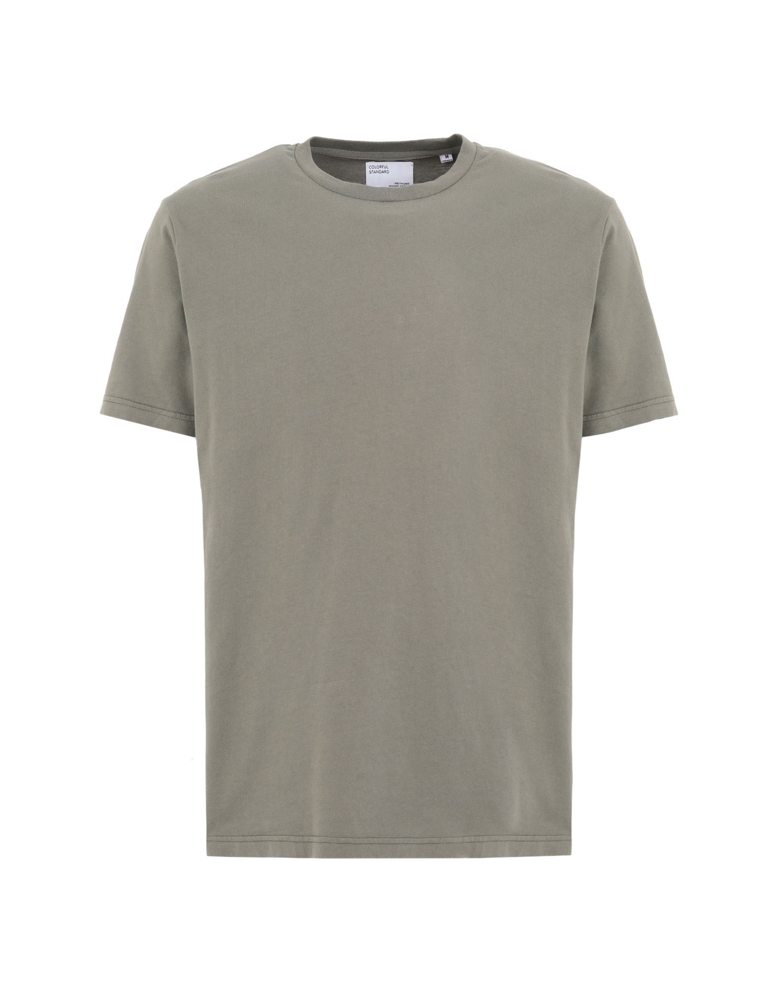 Shop Colorful Standard Man T-shirt Military Green Size Xl Organic Cotton