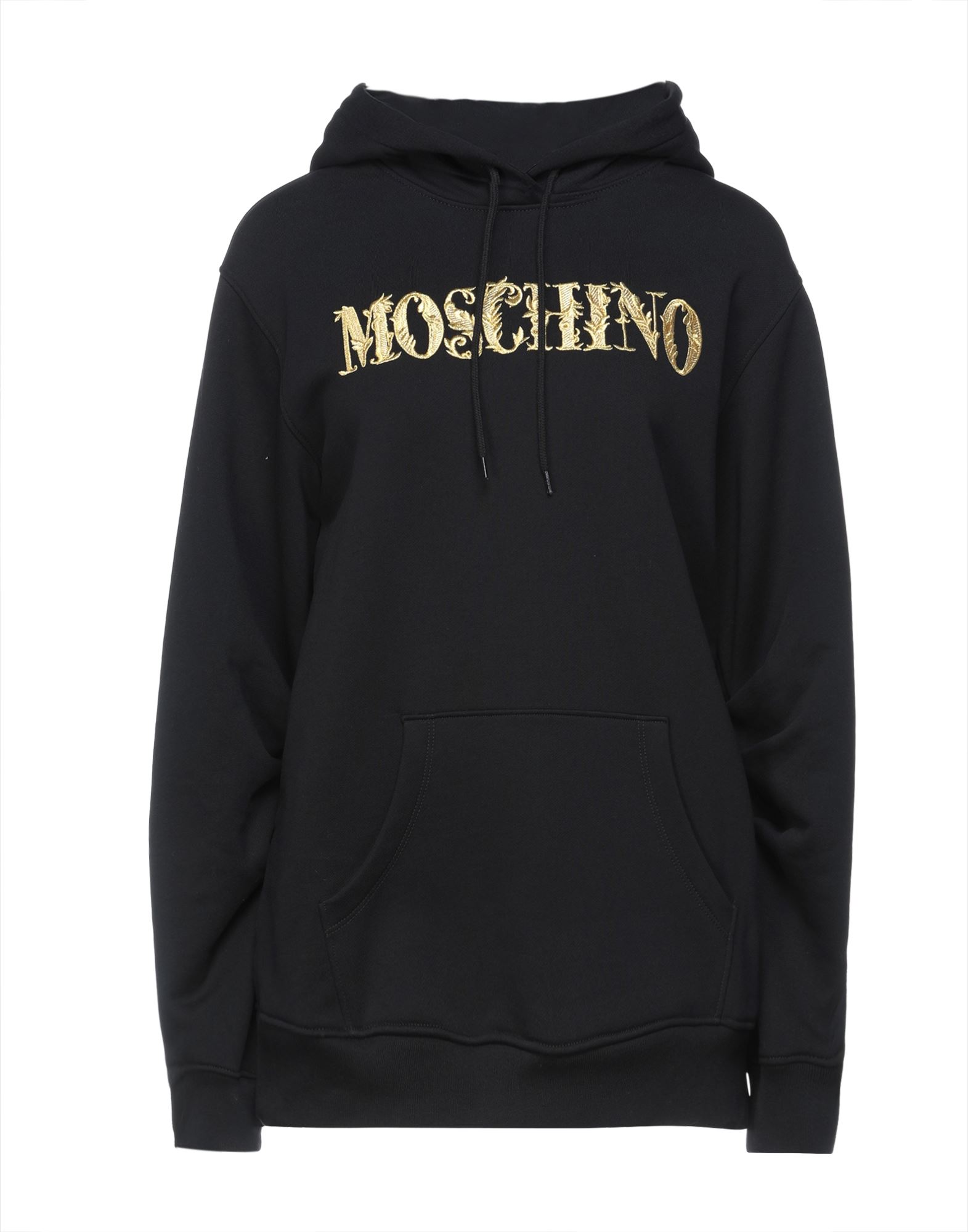 Shop Moschino Woman Sweatshirt Black Size 12 Cotton