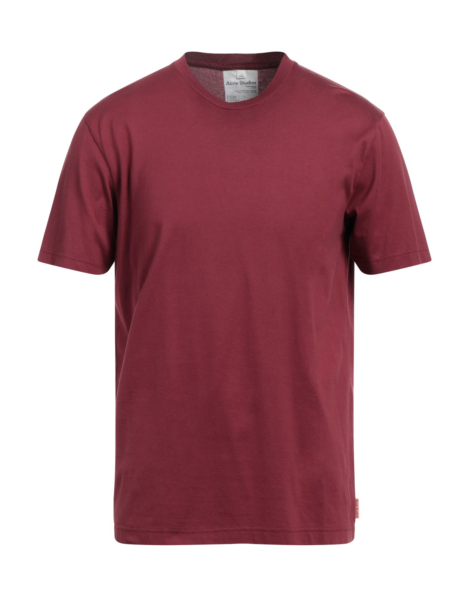 Acne Studios T-shirts In Burgundy