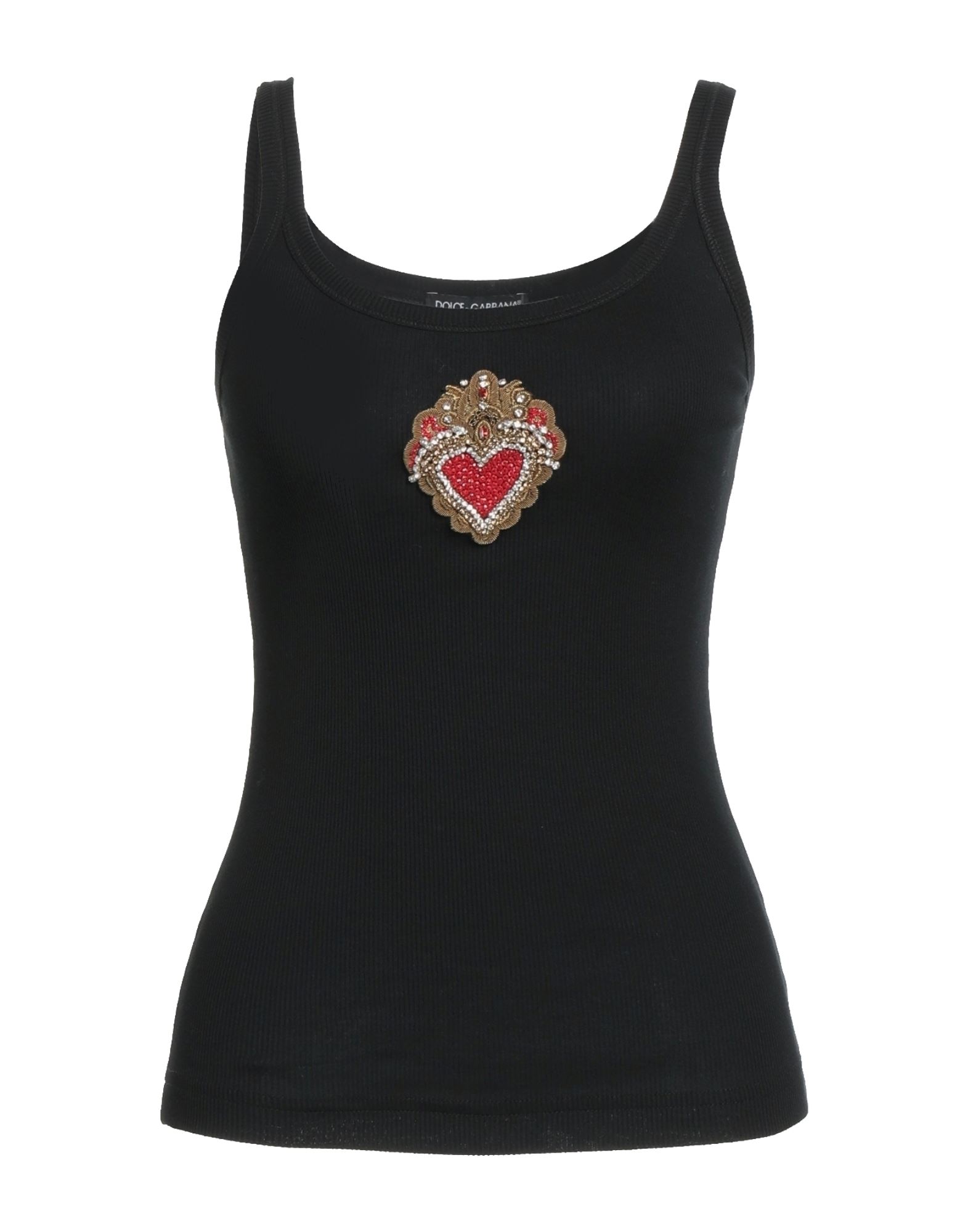Dolce & Gabbana Tank Tops In Black