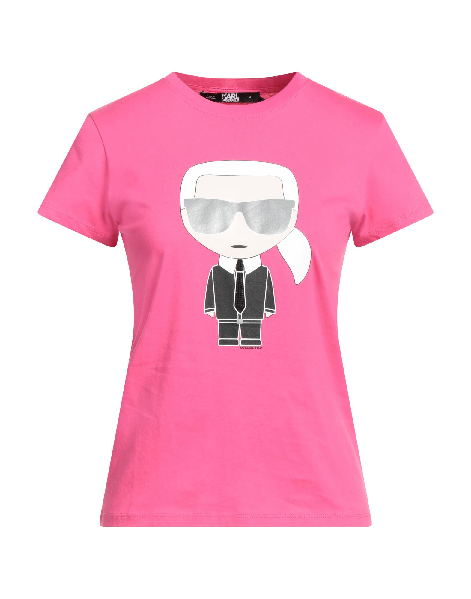 Karl Lagerfeld T-shirts In Fuchsia
