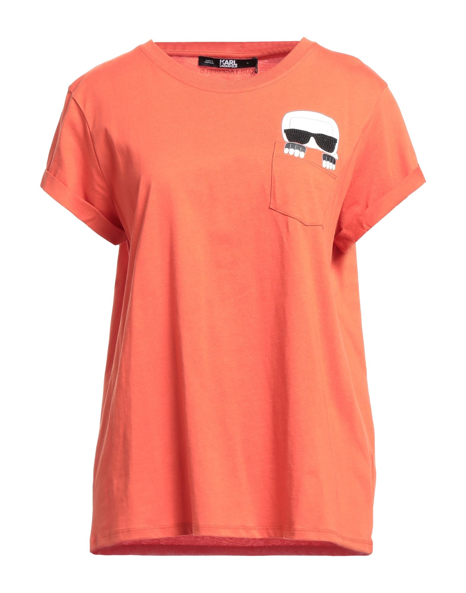 Karl Lagerfeld T-shirts In Orange