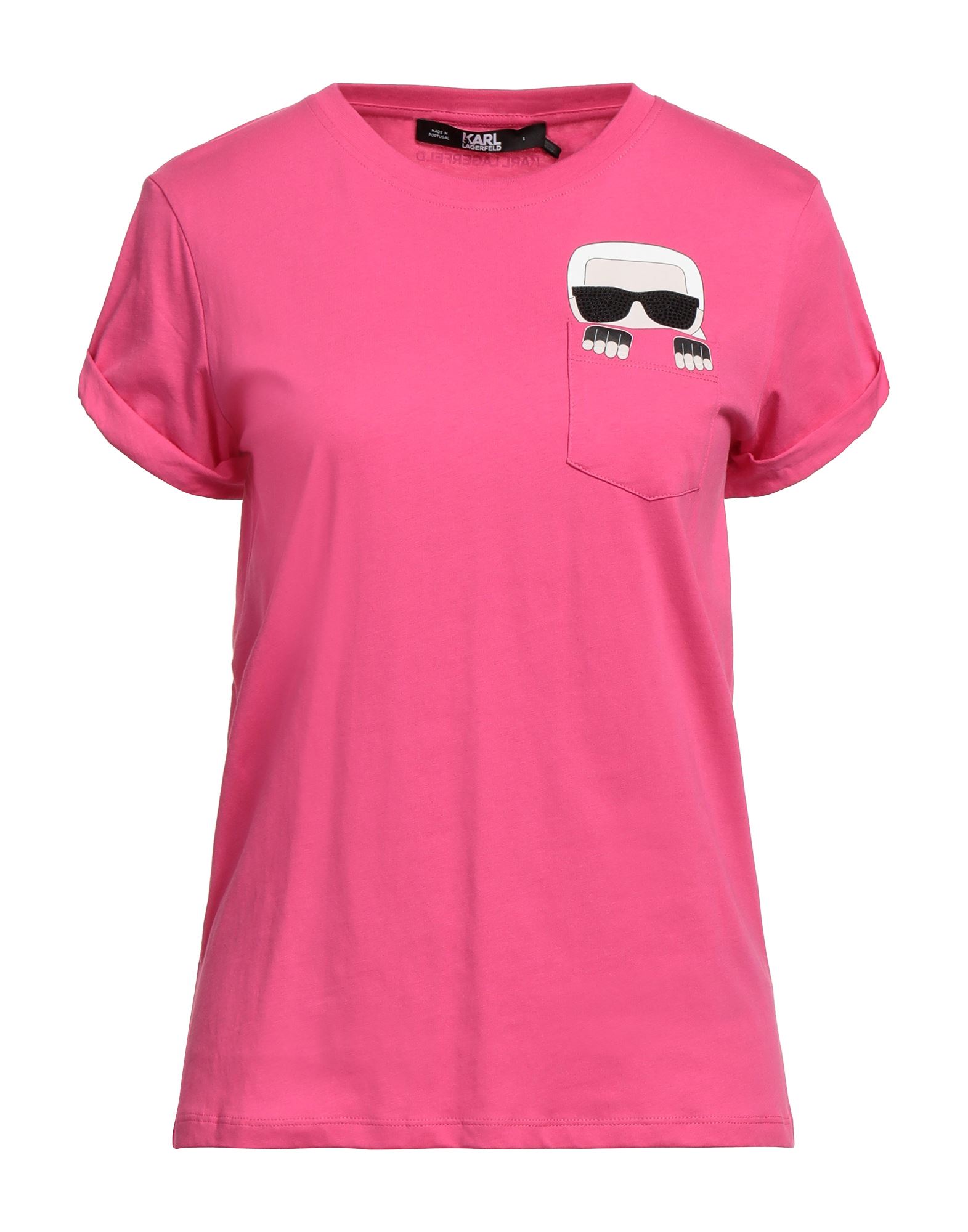 Karl Lagerfeld T-shirts In Fuchsia