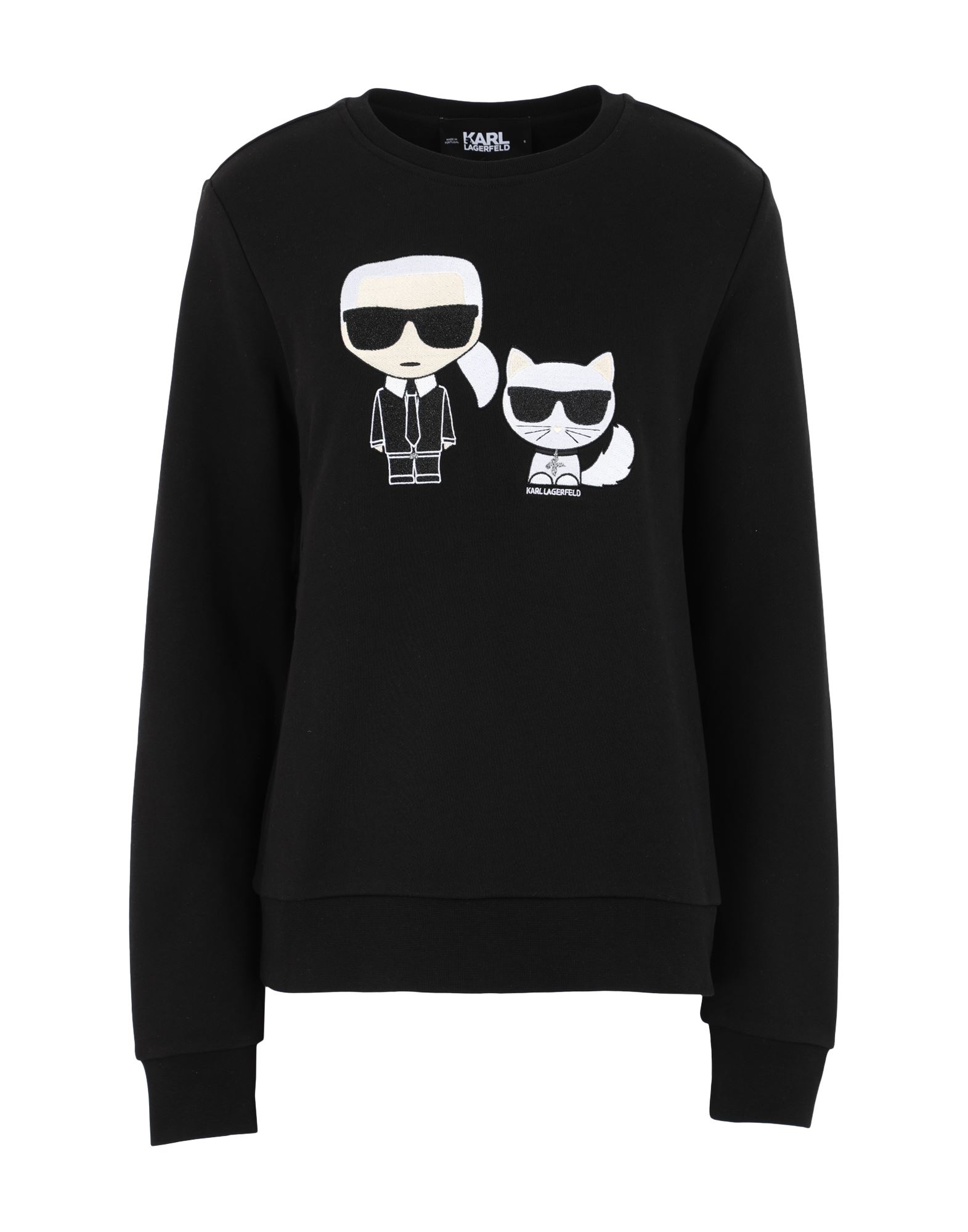 Karl Lagerfeld Sweatshirts In Black