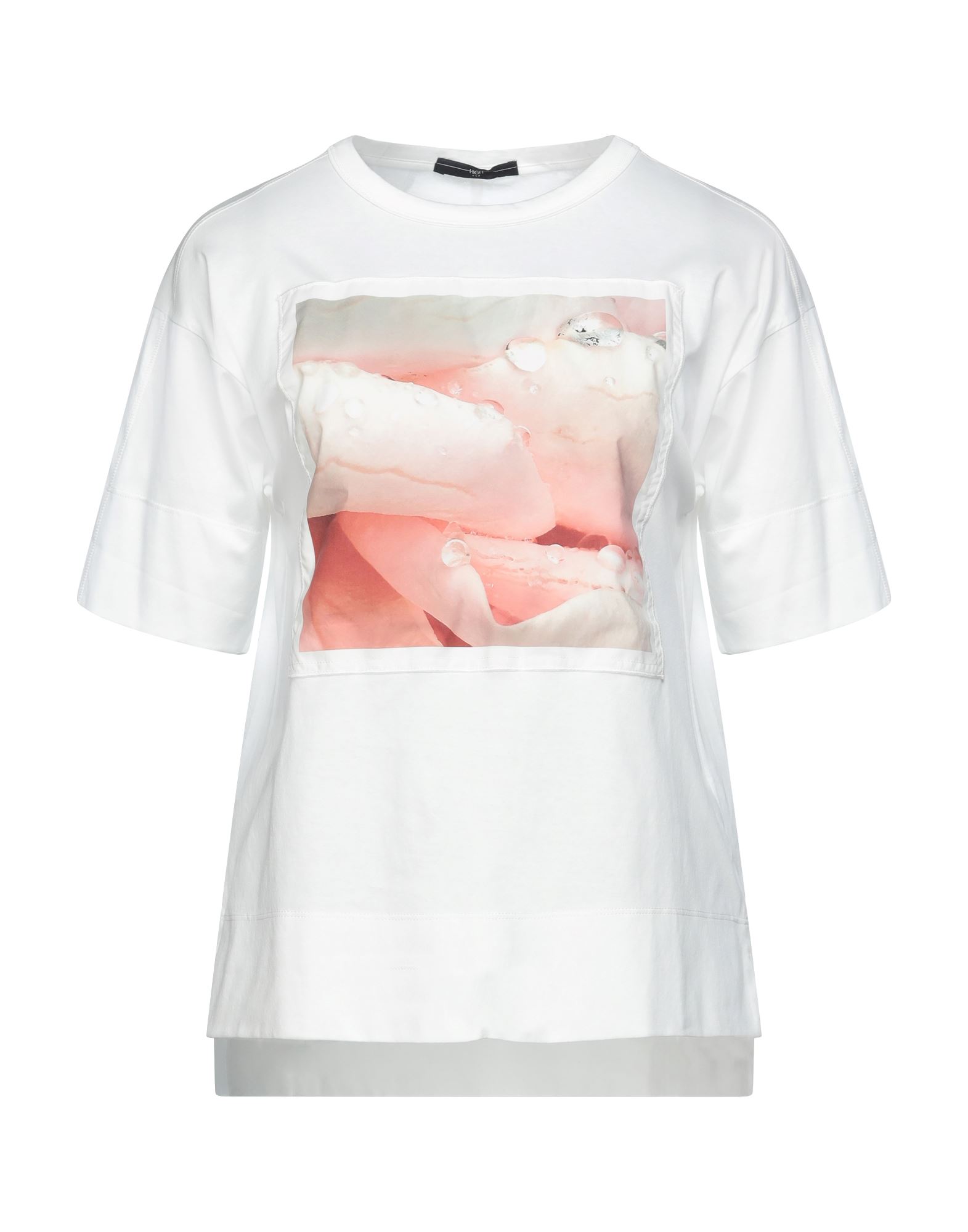 High T-shirts In White