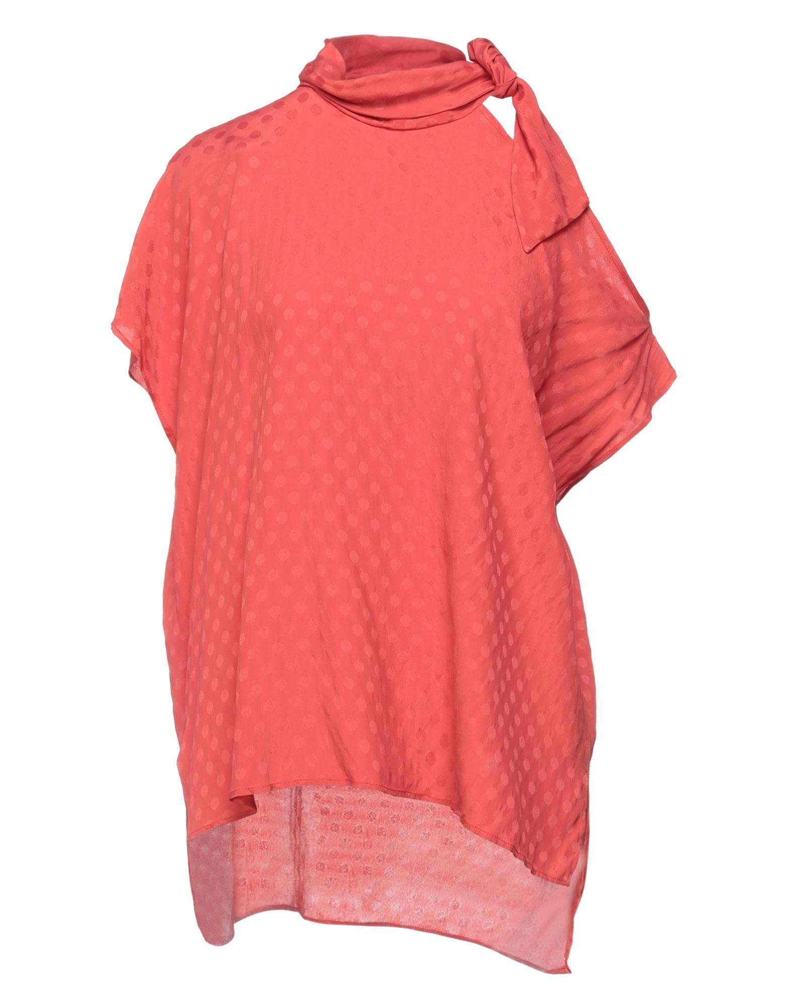 Gold Case Blouses In Rust