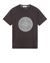 1 of 4 - Short sleeve t-shirt Man 2NS89 COTTON JERSEY, 'LENTICULAR TWO' PRINT_SLIM FIT Front STONE ISLAND