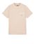 1 of 4 - Short sleeve t-shirt Man 21942 20/1 COTTON JERSEY, GARMENT DYED 'FISSATO' EFFECT_SLIM FIT Front STONE ISLAND