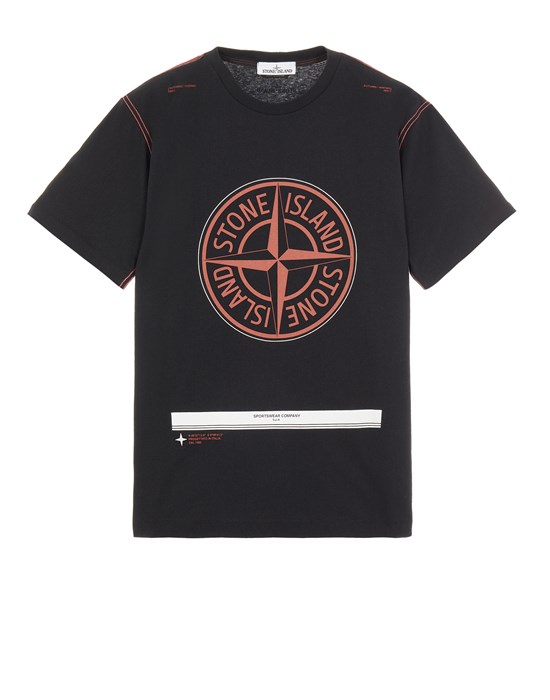T-shirt manches courtes Homme 20892 COTTON JERSEY 'ULTRA INSTITUTIONAL ONE' PRINT_COUPE CLASSIQUE Front STONE ISLAND