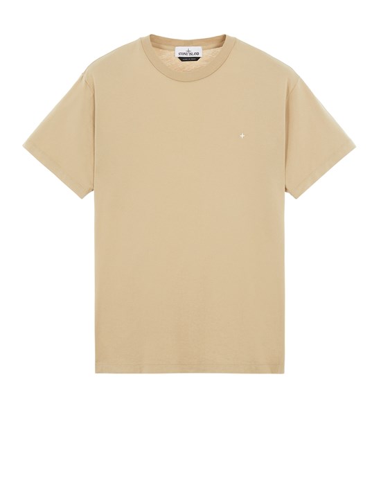 Sold out - STONE ISLAND 21213 60/2 COTTON JERSEY_SLIM FIT Short sleeve t-shirt Man Ecru