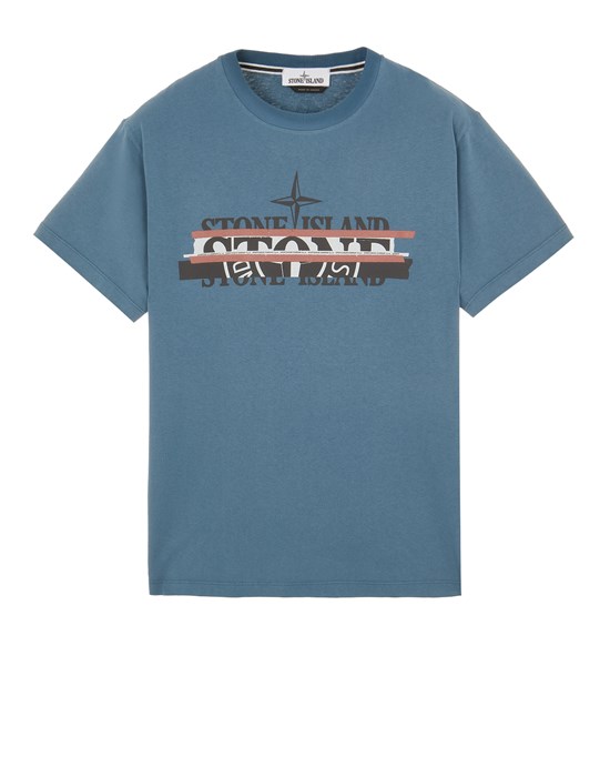 T-shirt manches courtes Homme 2NS82 COTTON JERSEY 'MIXED MEDIA ONE' PRINT_COUPE AJUSTÉE Front STONE ISLAND