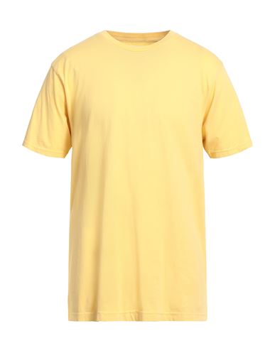 Colorful Standard Man T-shirt Light Yellow Size Xl Organic Cotton