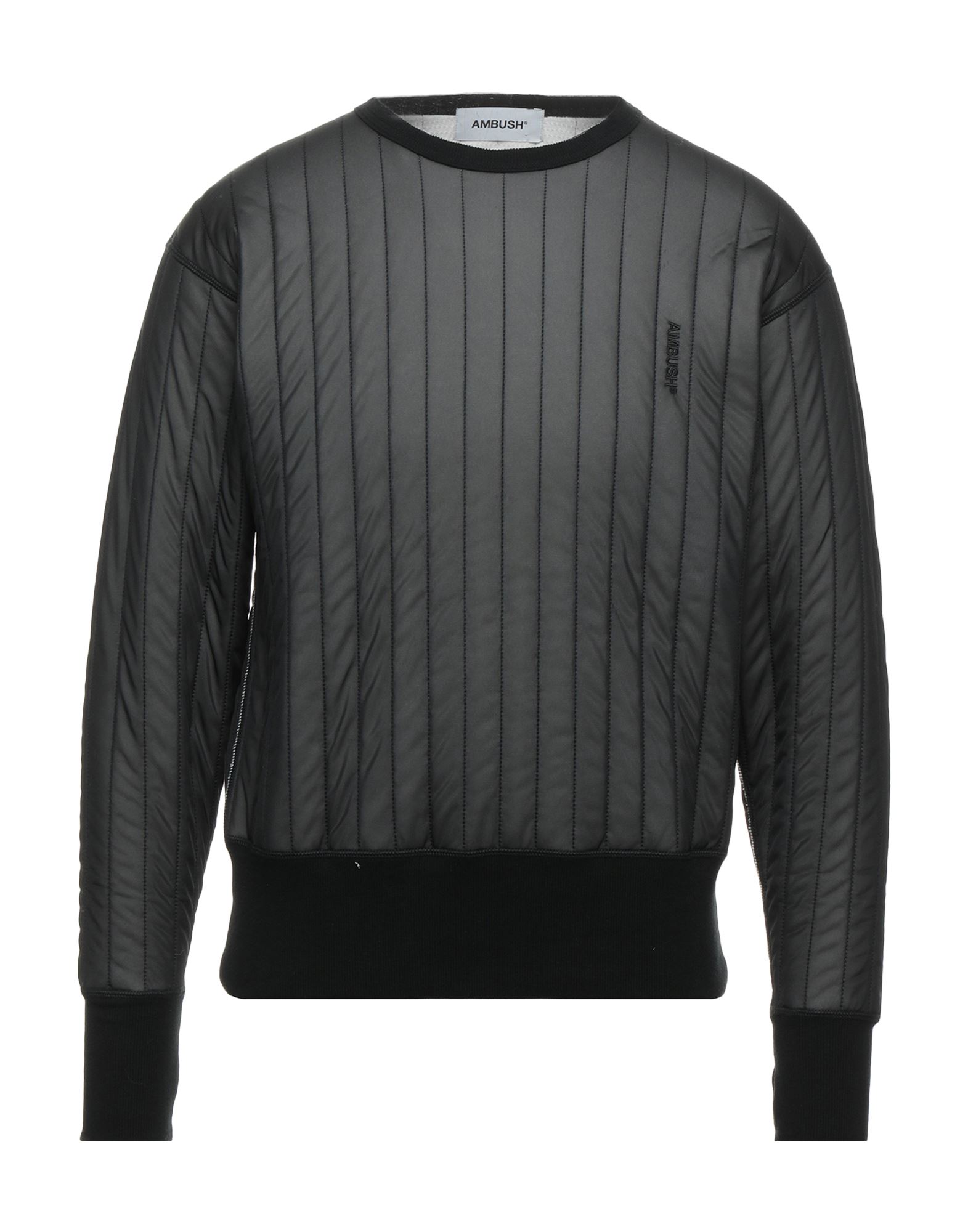 Ambush Embroidered Logo Quilted Sweatshirt In Black