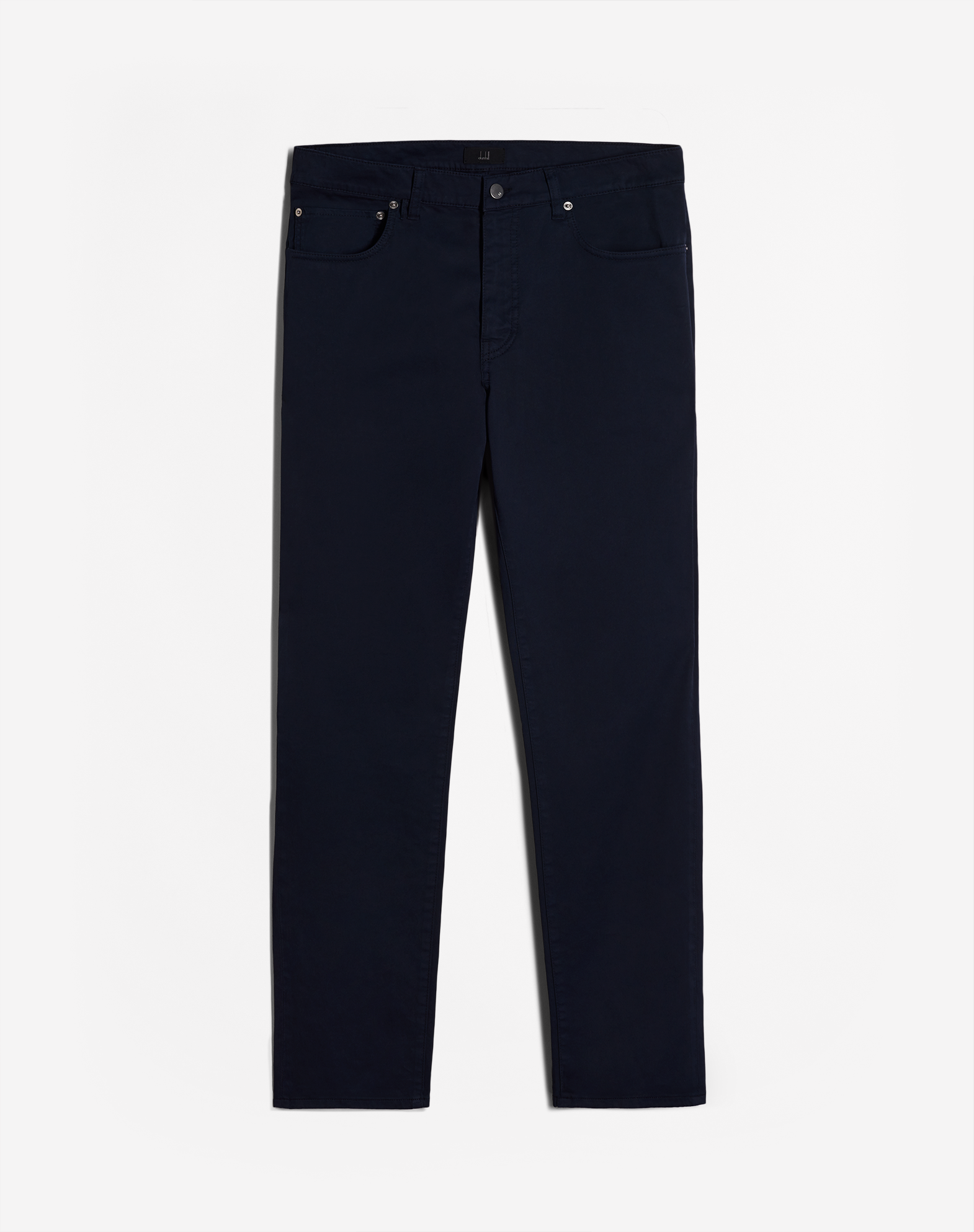 Dunhill Cotton Twill 5 Pocket Trousers In Black