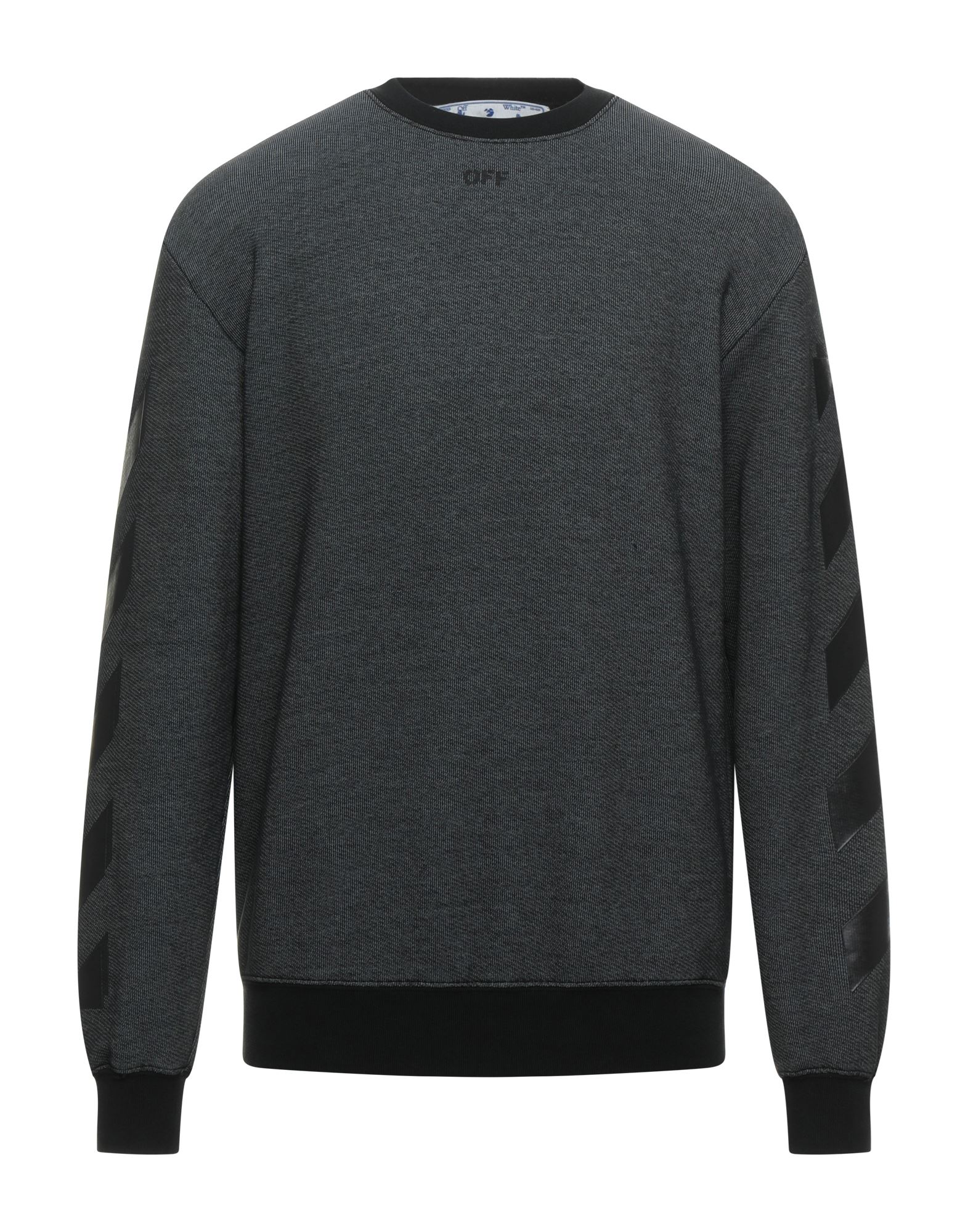 Shop Off-white Woman Sweatshirt Lead Size S Cotton, Polyester, Elastane In Grey