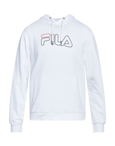 Fila Man Sweatshirt White Size Xs Cotton, Polyester