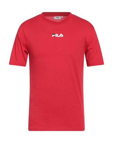 Fila Man T-shirt Red Size L Cotton