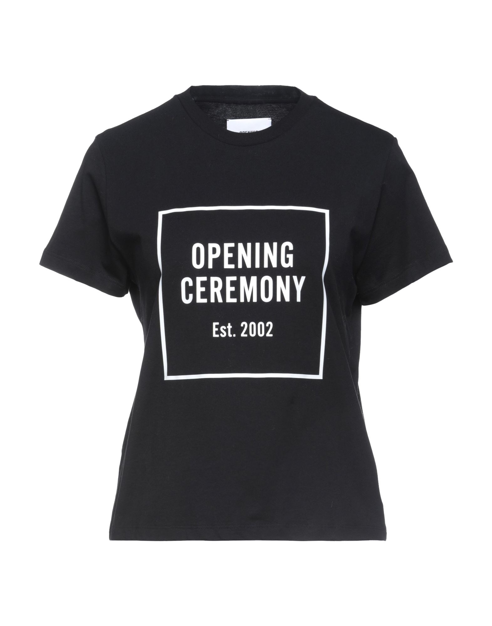 Shop Opening Ceremony Woman T-shirt Black Size L Cotton
