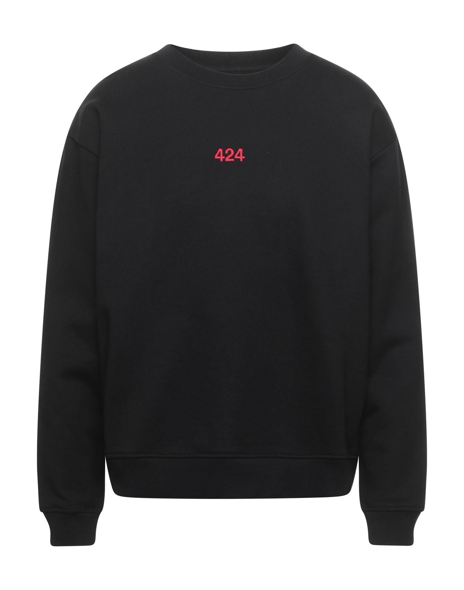 Shop 424 Fourtwofour Man Sweatshirt Black Size S Cotton, Elastane