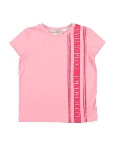 Pucci Toddler Girl T-shirt Pink Size 5 Cotton, Elastane In Pink