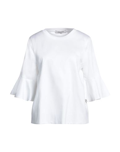 Valentino Woman Sweatshirt White Size M Cotton