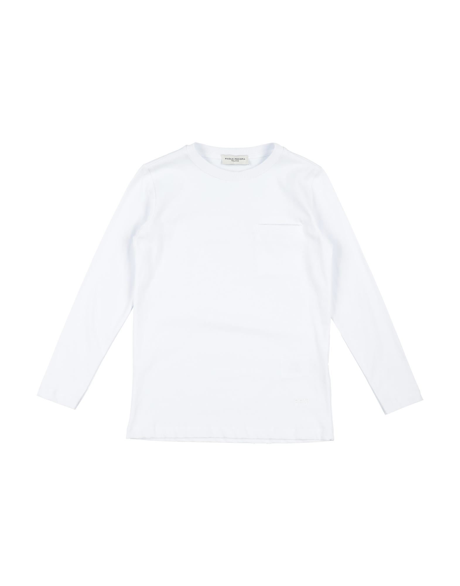 Paolo Pecora Kids'  T-shirts In White